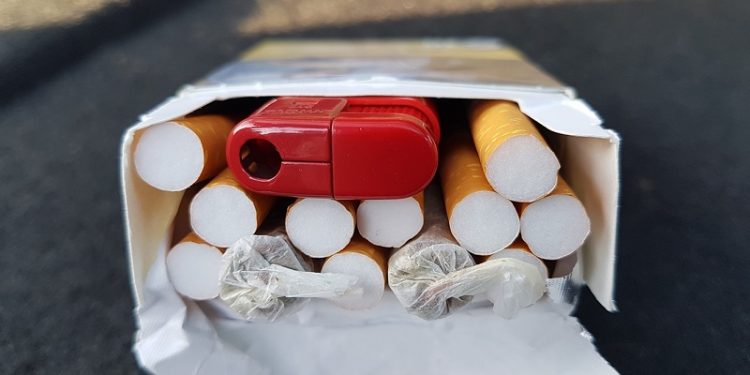 Marihuana w paczce papierosów