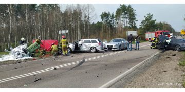 Tragiczny wypadek na trasie Ełk – Mońki