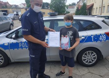 Komendant podziękował 12-latkowi za pomoc