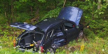 Wypadek na trasie Orzysz- Ełk.