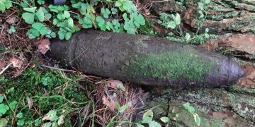 Wybrał się na grzyby i znalazł pocisk artyleryjski