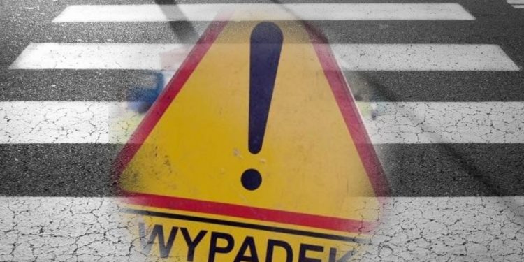 Pieszy potrącony na przejściu