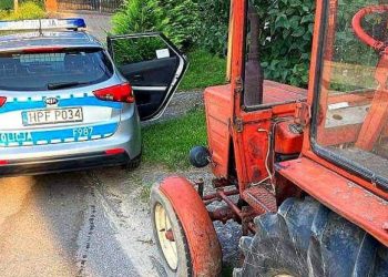 Kierowca ciągnika miał blisko 4 promile alkoholu w organizmie i sądowy zakaz