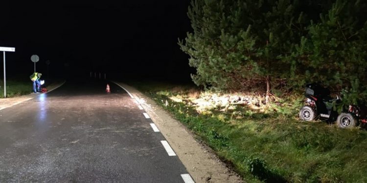 Pijany kierowca quada potrącił pieszego