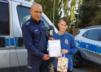 Komendanci podziękowali 12-latkowi za prawidłową reakcję