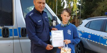 Komendanci podziękowali 12-latkowi za prawidłową reakcję