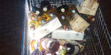 Ukradł wózek wypełniony alkoholem.