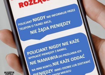 „Dzwoni oszust! Rozłącz się!”- kampania informacyjna na Warmii i Mazurach