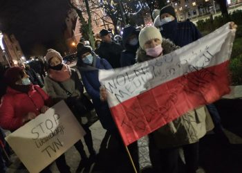 Lex TVN. Protest w Ełku.