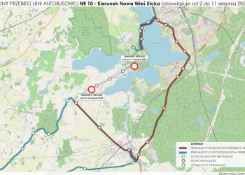 Zmiana przebiegu linii autobusowej nr 10