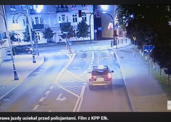 Bez prawa jazdy uciekał przed policją. Zobacz film!