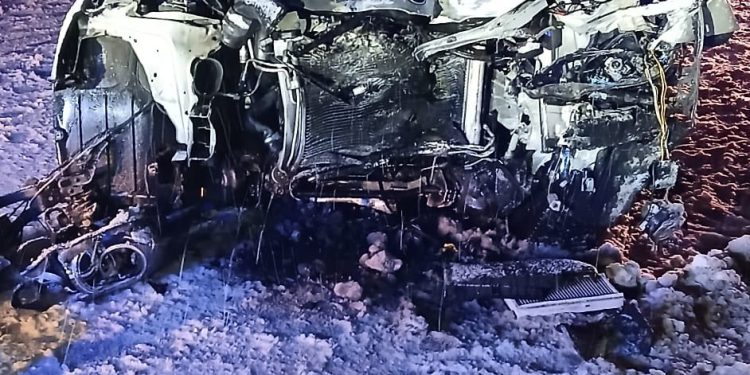 Sekundy grozy na drodze. Zderzenie auta z ciężarówką