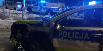 15-latek urządził rajd ulicami miasta. Zniszczył radiowóz!