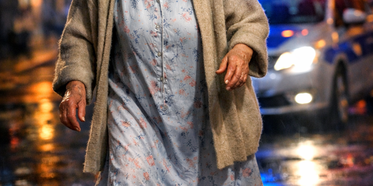 Rodzina spała, ona błąkała się po mieście w klapkach