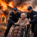 Policjanci wbiegli w ogień i uratowali 96-letnią seniorkę