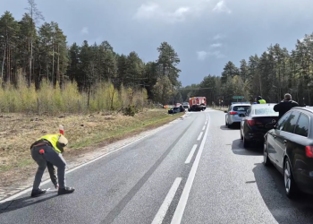 DRAMAT NA DK58! AUTA SPŁONĘŁY, DWIE OSOBY NIE ŻYJĄ!