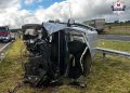 Koszmarny poranek na S7! Rozbity Citroen i akcja ratowników