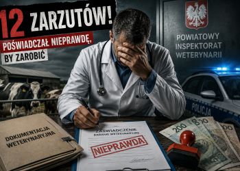 WETERYNARZ Z 12 ZARZUTAMI! MIAŁ POŚWIADCZAĆ NIEPRAWDĘ, BY ZAROBIĆ