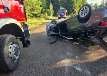 🚨 DACHOWANIE SAMOCHODU! ZDERZENIE DWÓCH AUT POD EŁKIEM 🚗💥
